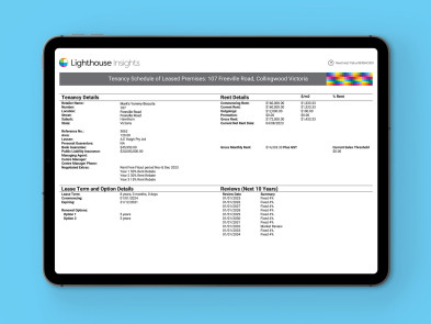 Tenancy Schedule Mockup